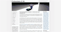 Desktop Screenshot of colossians-2-16.com